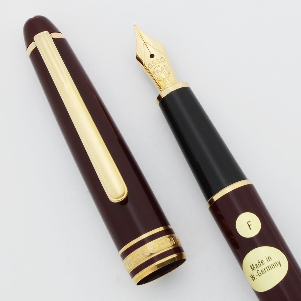 MONTBLANC 144 万年筆 ボルドー 14Kペン先 Montblanc Meisterstuck 144R Classique Fountain Pen - Bordeaux, GP